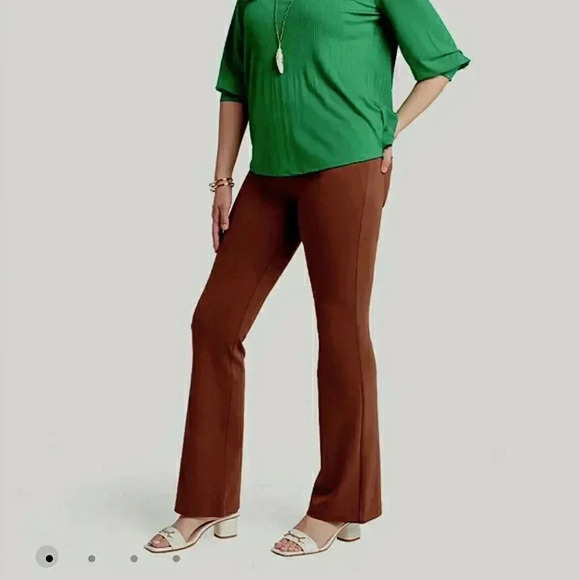 Betabrand Pants - BetaBrand Yoga pants Brown Dress Pants Womens Size Small S Long